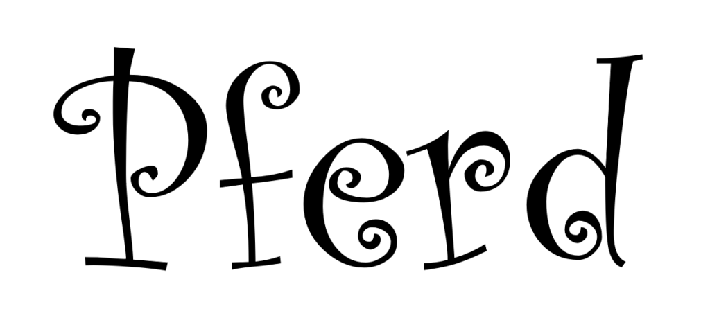 Pferd_ponyhof Pferd Kinderschrift